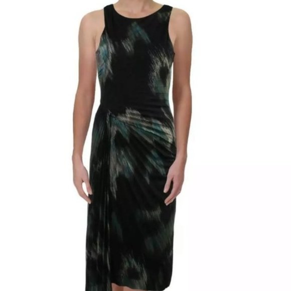Halston Heritage Dresses & Skirts - NWOT Halston Watercolor peacock dress, 6